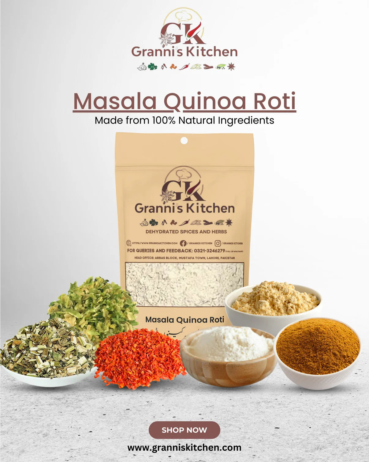 MASALA QUINOA ROTI