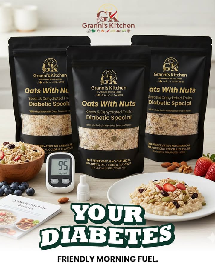 OATS WITH NUTS | SUGAR FREE SPECIAL